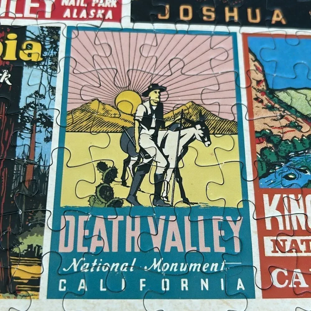 VintageLook National Parks 🏞️🌲Puzzle 🧩 1000 pieces! Gorgeous hues! Good times!